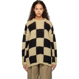 TheOpen Product Check Sweater Size 2 M Womens Check Knit $145